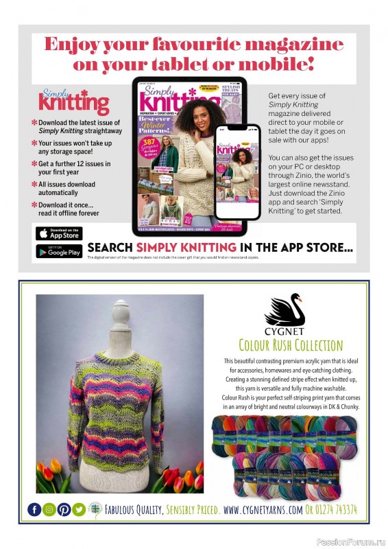 Вязаные проекты крючком в журнале «Simply Knitting №247 2024»