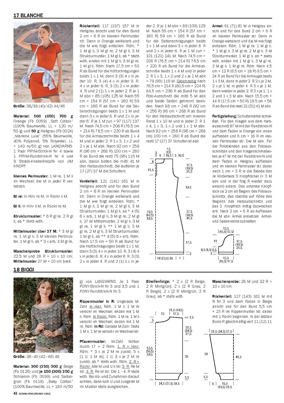 Стильные моделеи в журнале"Verena Stricktrends №1 2022"
