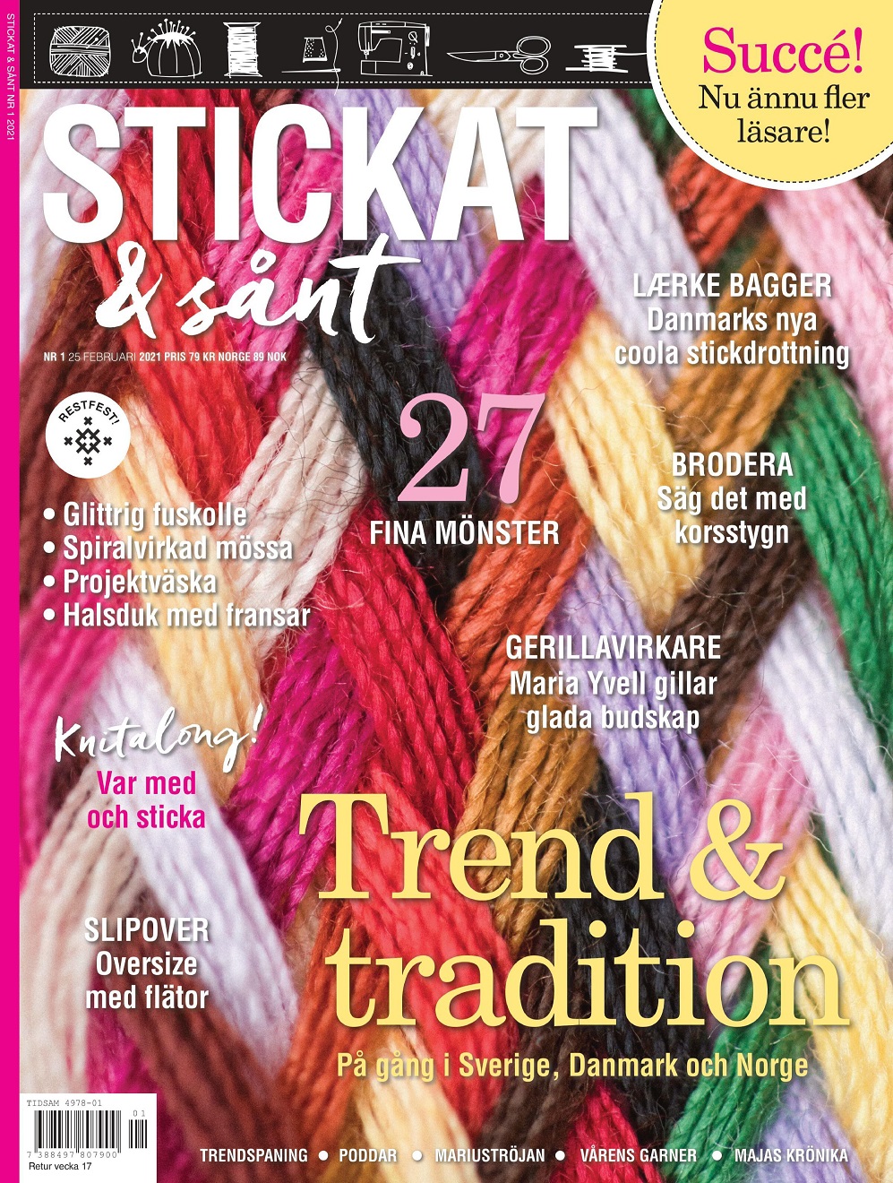 &quot;Stickat &amp; Sant&quot; №1 202 &mdash; шведский журнал по вязанию и рукоделию