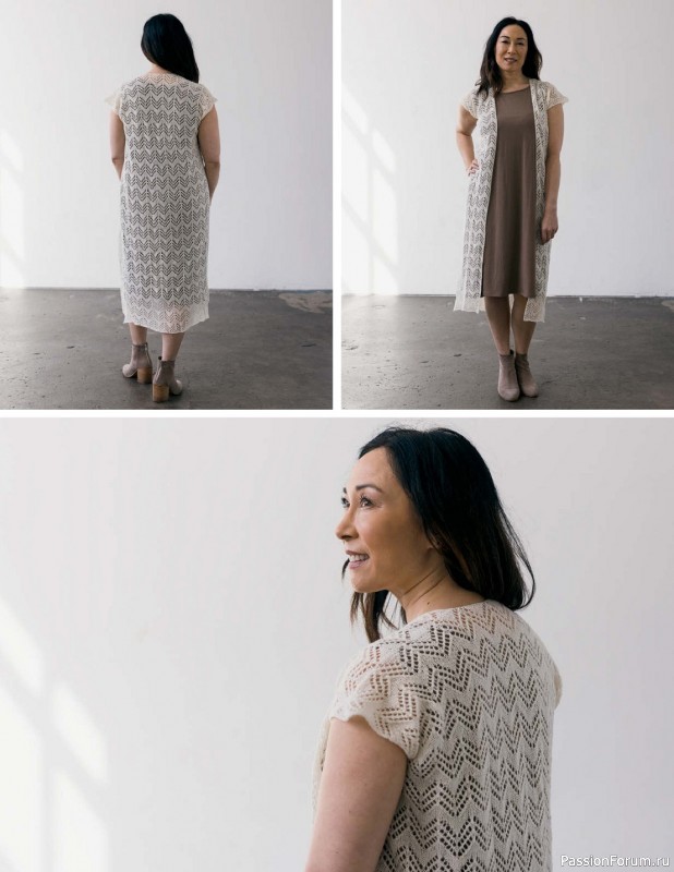 Коллекция кружевных моделей в книге «Knit Lace Patterns»