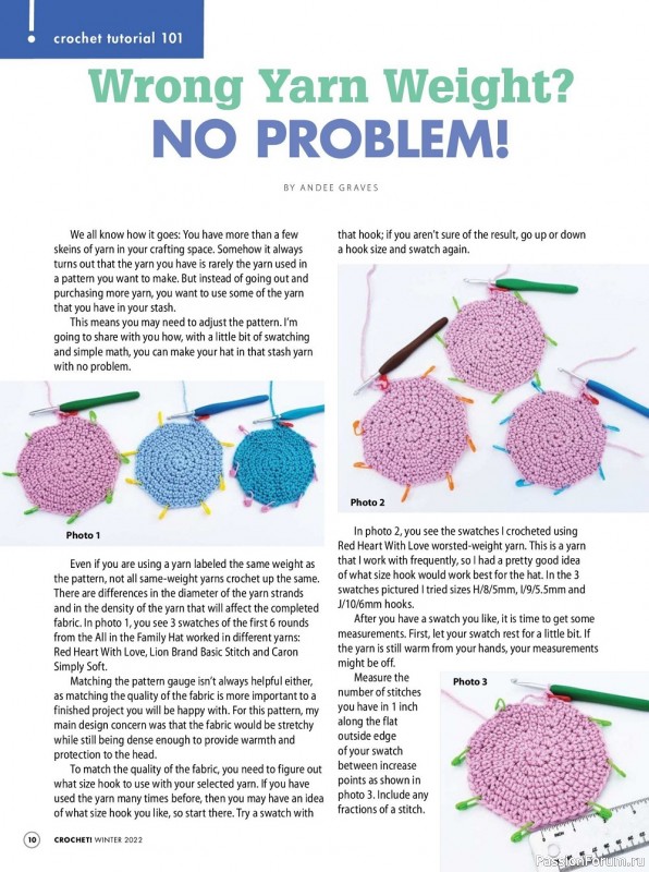 Вязаные модели крючком в журнале «Crochet! - Winter 2022»