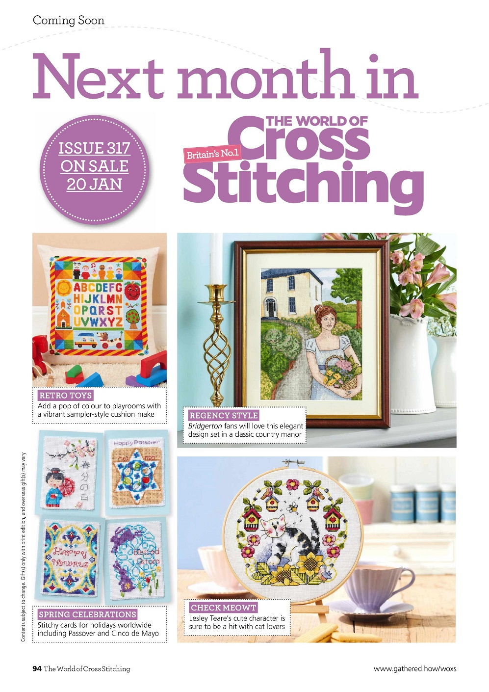Журнал "The World of Cross Stitching №316 2022"