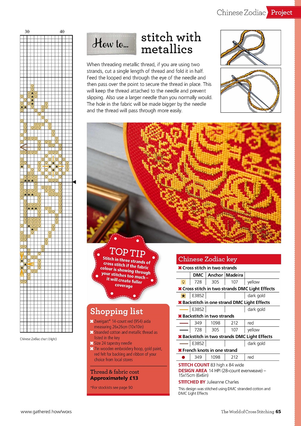 Журнал "The World of Cross Stitching №316 2022"