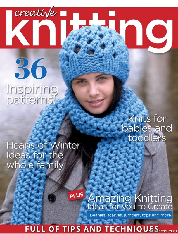 Вязаные модели спицами в журнале &laquo;Creative Knitting №85 2024&raquo;