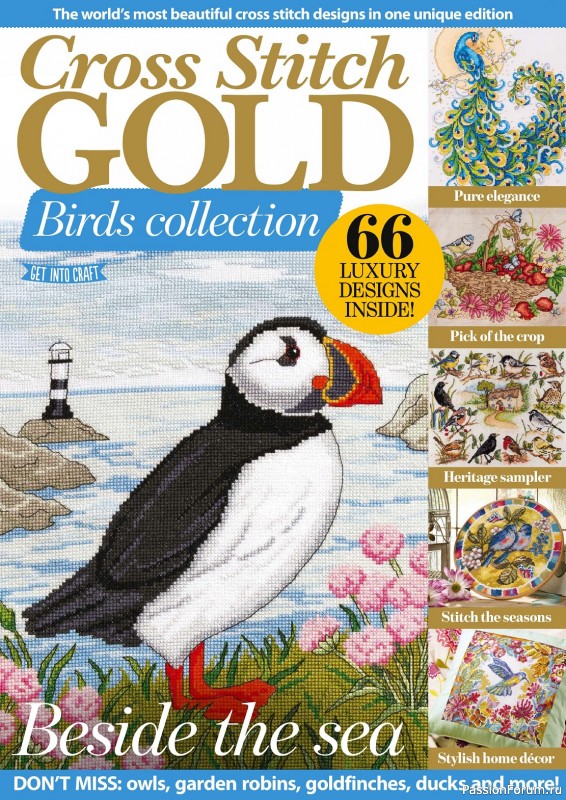 Коллекция вышивки в журнале &laquo;Cross Stitch Gold - Birds Collection 2024&raquo;