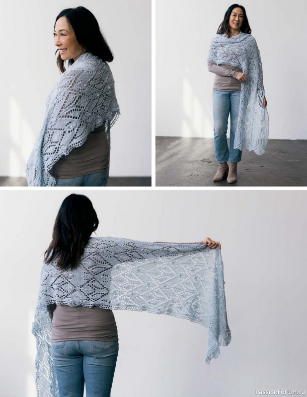 Коллекция кружевных моделей в книге «Knit Lace Patterns»