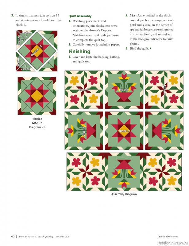Коллекция проектов для рукодельниц в журнале «Fons & Porter’s Love Of Quilting - Summer 2025»