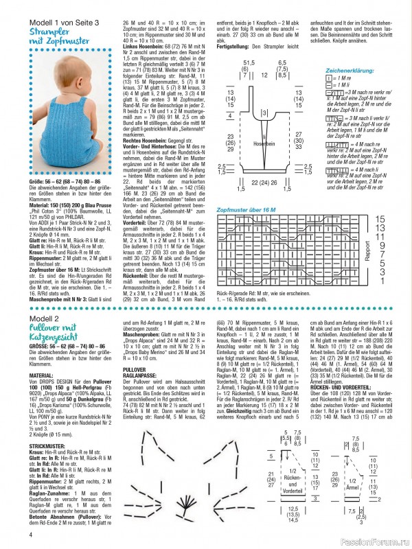 Вязаные модели для детей в журнале «Baby Strick №1 2025»