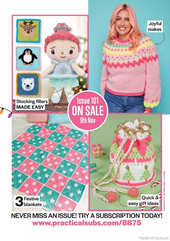 Вязаные проекты крючком в журнале «Crochet Now №100 2023»