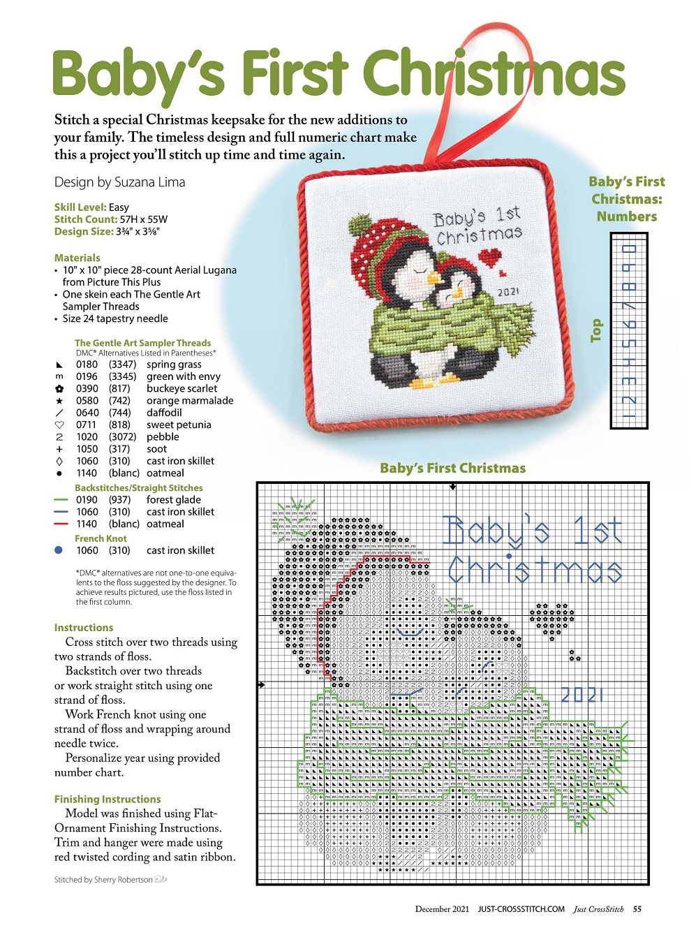 Журнал "Just CrossStitch - December" 2021