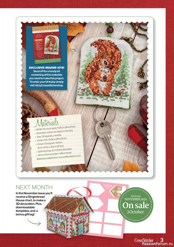 Коллекция вышивки в журнале «CrossStitcher №401 2023»