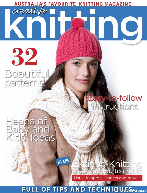 Вязаные модели спицами в журнале «Creative Knitting №84 2024»