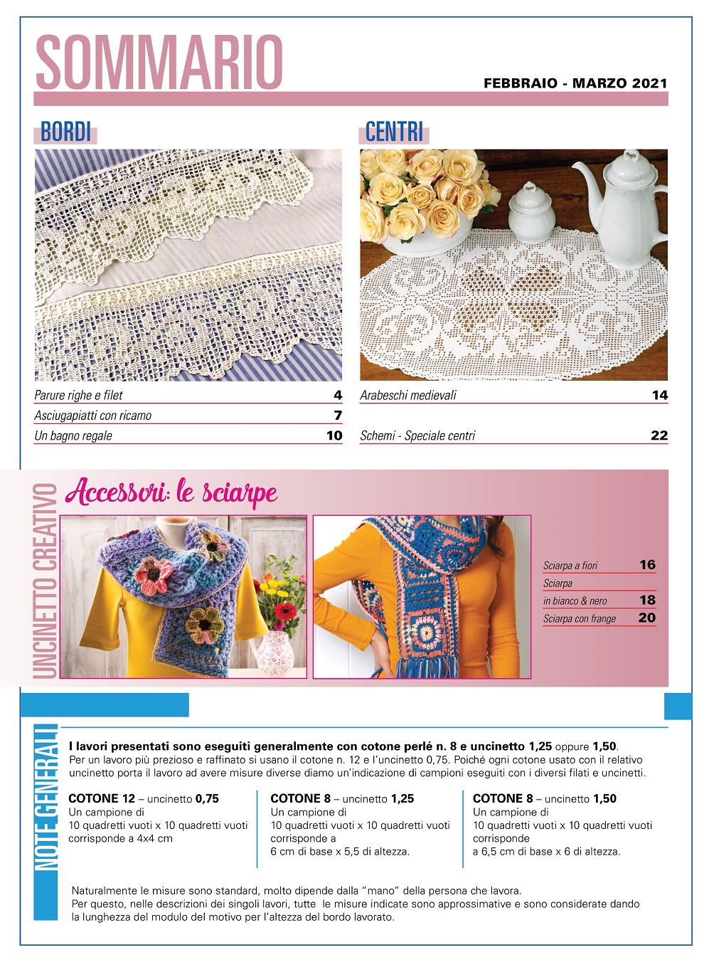 Модели крючком в журнале &quot;Ricami all&rsquo;Uncinetto&quot; n.n.32, 33, 34 2021