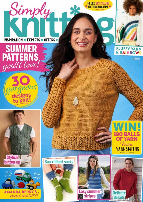 Вязаные проекты крючком в журнале &laquo;Simply Knitting №251 2024&raquo;
