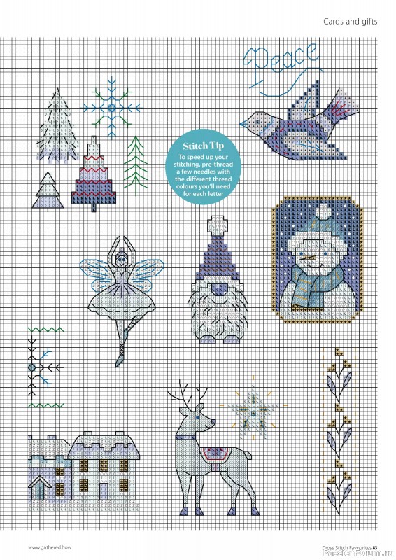 Коллекция вышивки в журнале «Cross Stitch Favourites - Christmas 2024»