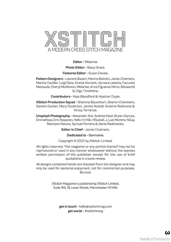Коллекция вышивки в журнале «XStitch Magazine №22 2022»