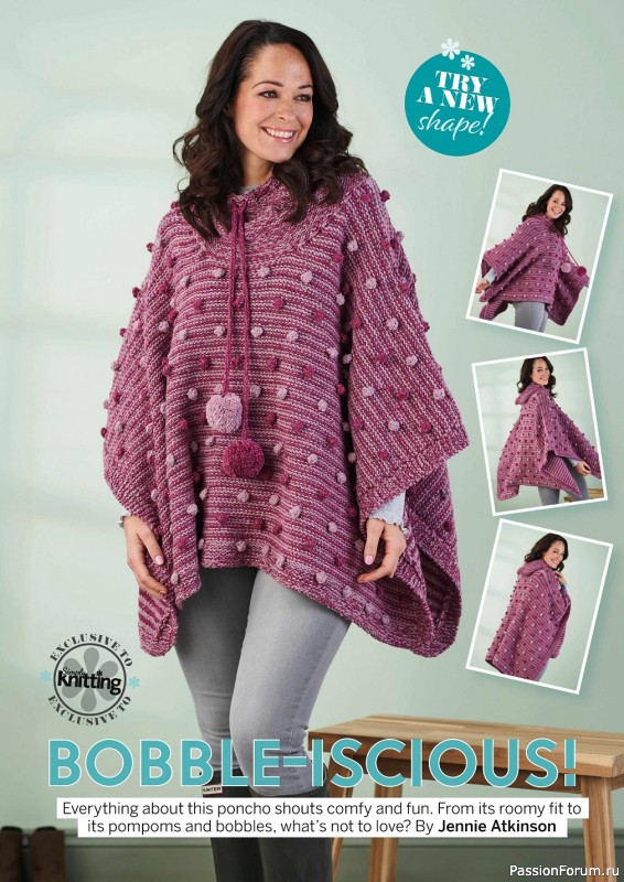 Вязаные проекты спицами в журнале «Simply Knitting №235 2023»