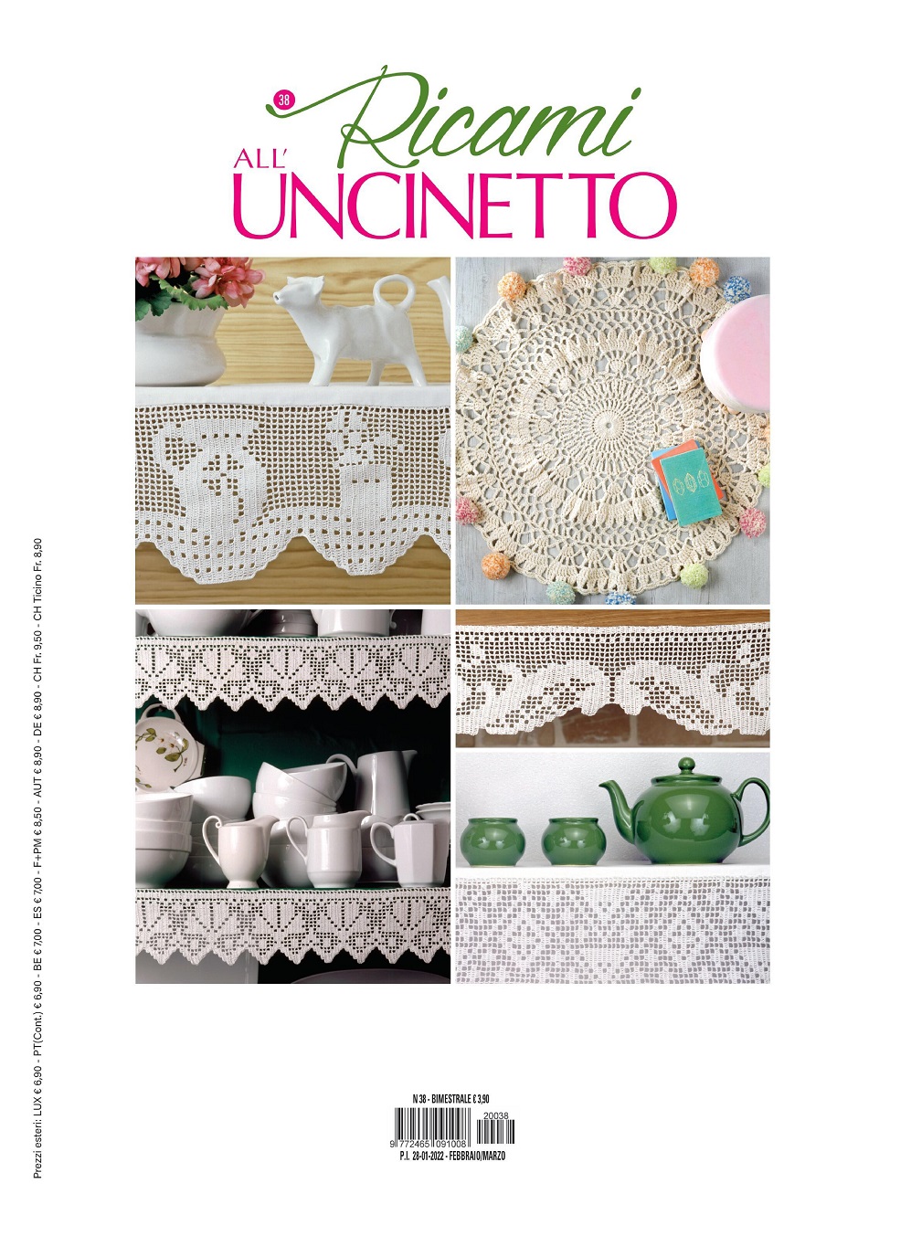 Итальянский журнал по вязанию крючком «Ricami all’Uncinetto №38 2022»