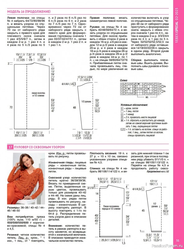Вязаные модели в журнале «Модное вязание №2 2022»