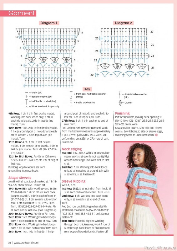 Вязаные проекты крючком в журнале «Crochet Now №104 2024»