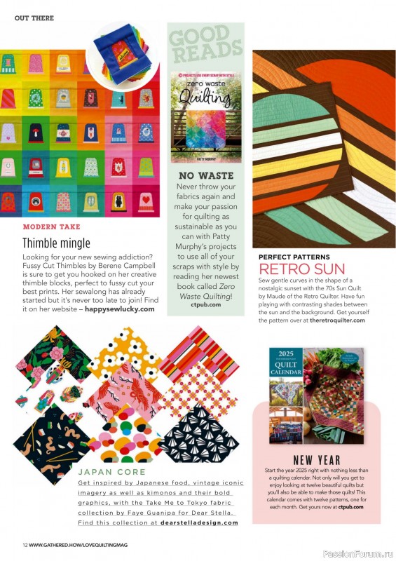 Коллекция проектов для рукодельниц в журнале «Love Patchwork & Quilting №144 2024»
