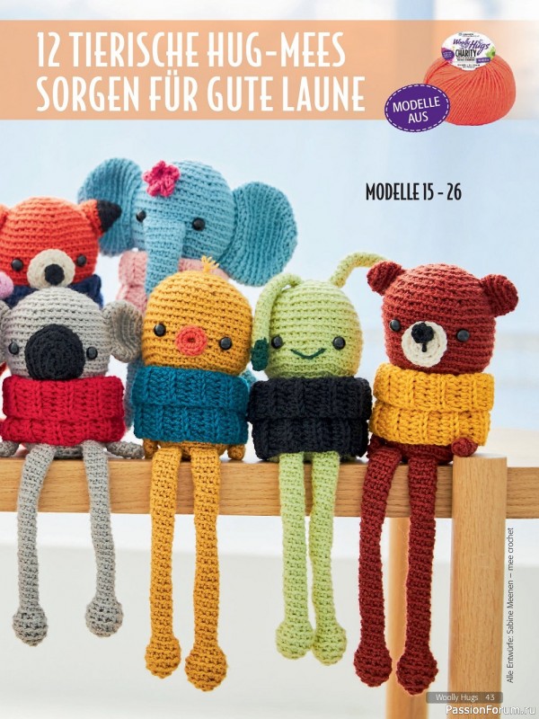 Коллекция проектов крючком и спицами в журнале «Woolly Hugs Maschenwelt №3 2022»