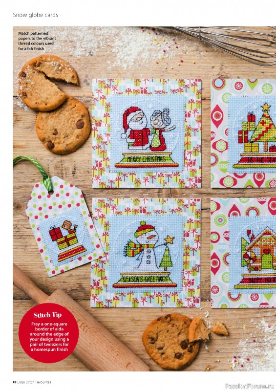 Коллекция вышивки в журнале «Cross Stitch Favourites - Christmas 2022»