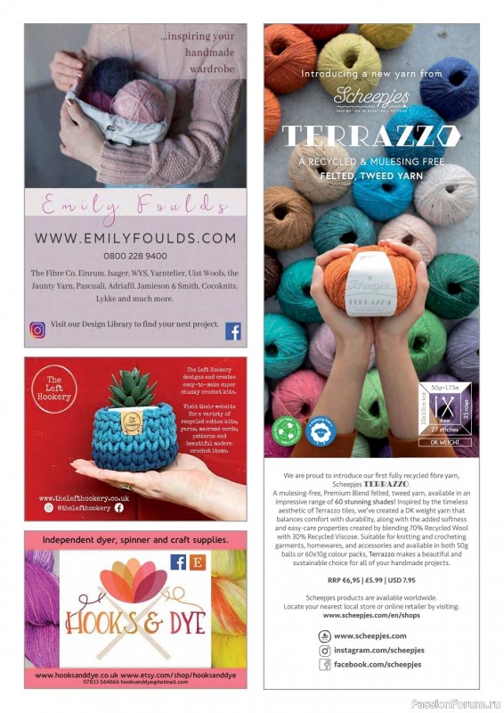 Вязаные проекты крючком в журнале «Inside Crochet №150 2022»