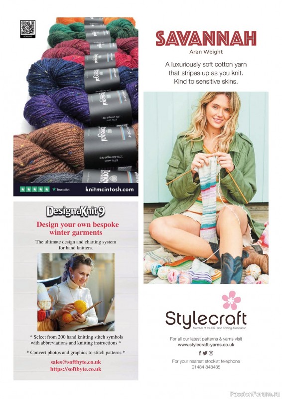Вязаные проекты спицами в журнале «Let's Knit №193 2023»