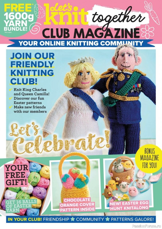 Вязаные проекты спицами в журнале «Let's Knit №195 2023»