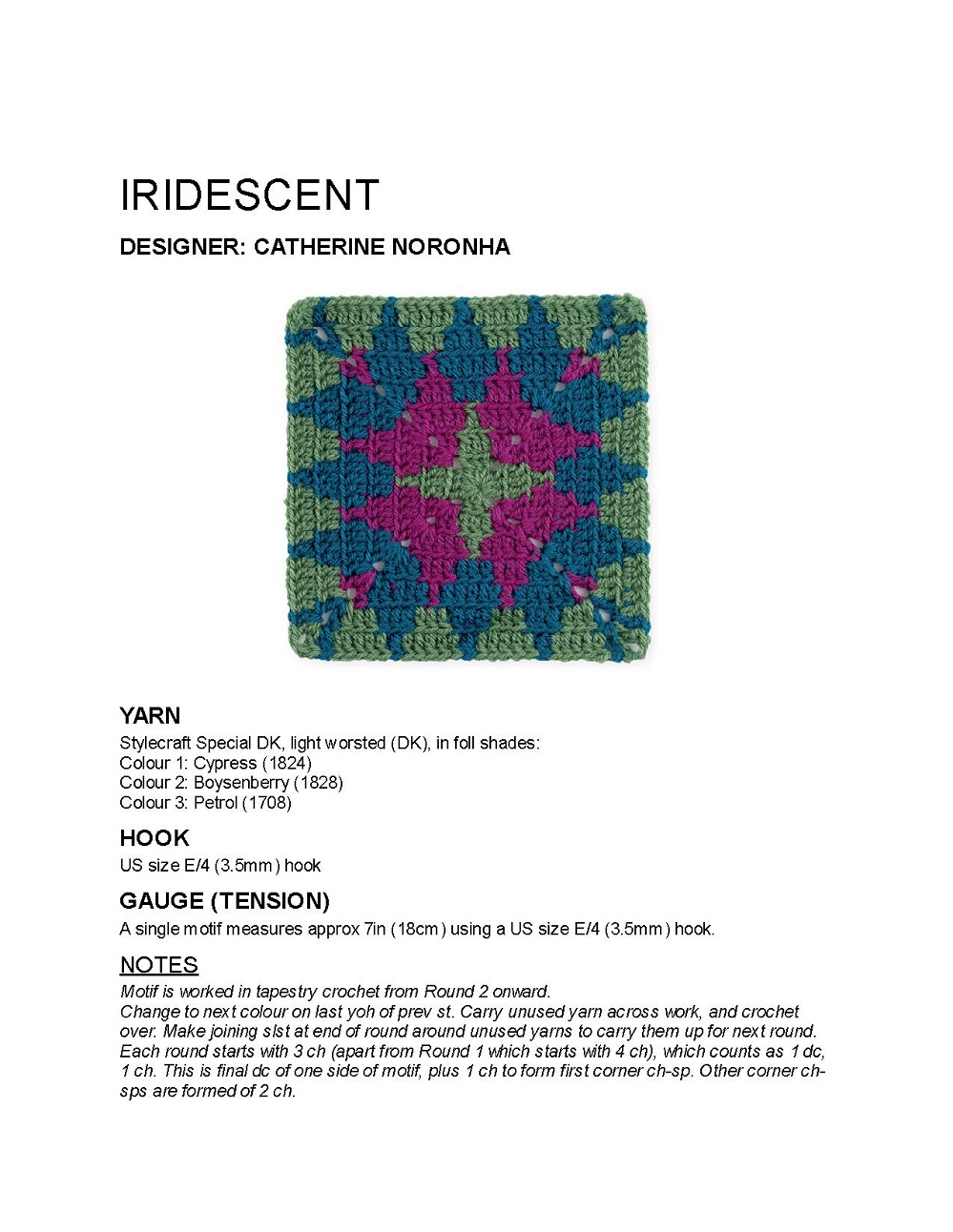 Коллекция проектов крючком в книге &laquo;100 Crochet Tiles&raquo;