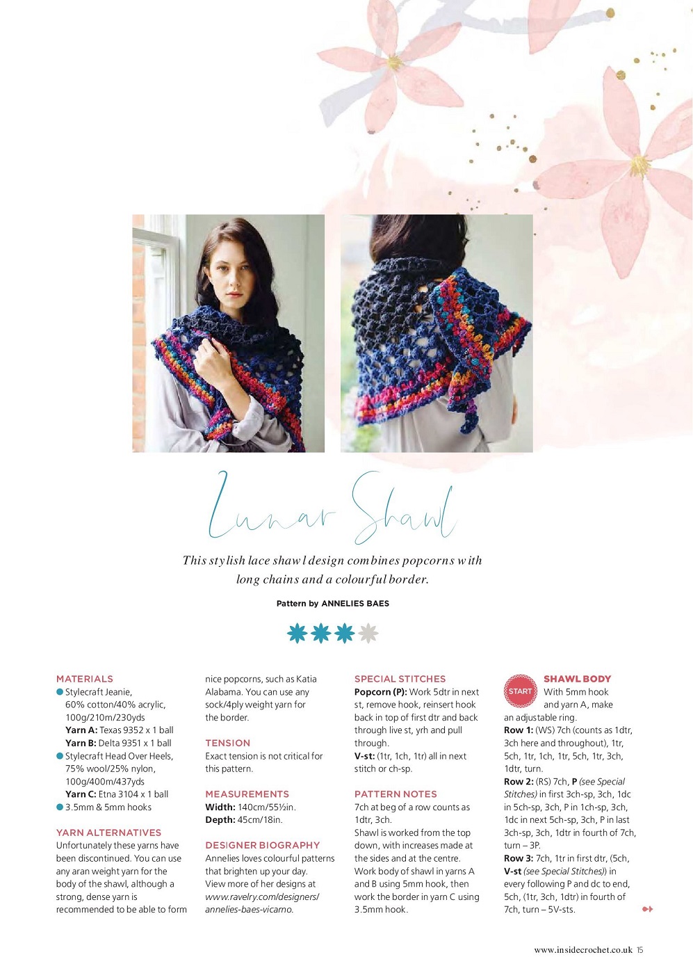 Вязаные модели одежды в журнале "Inside Crochet №144 2022"