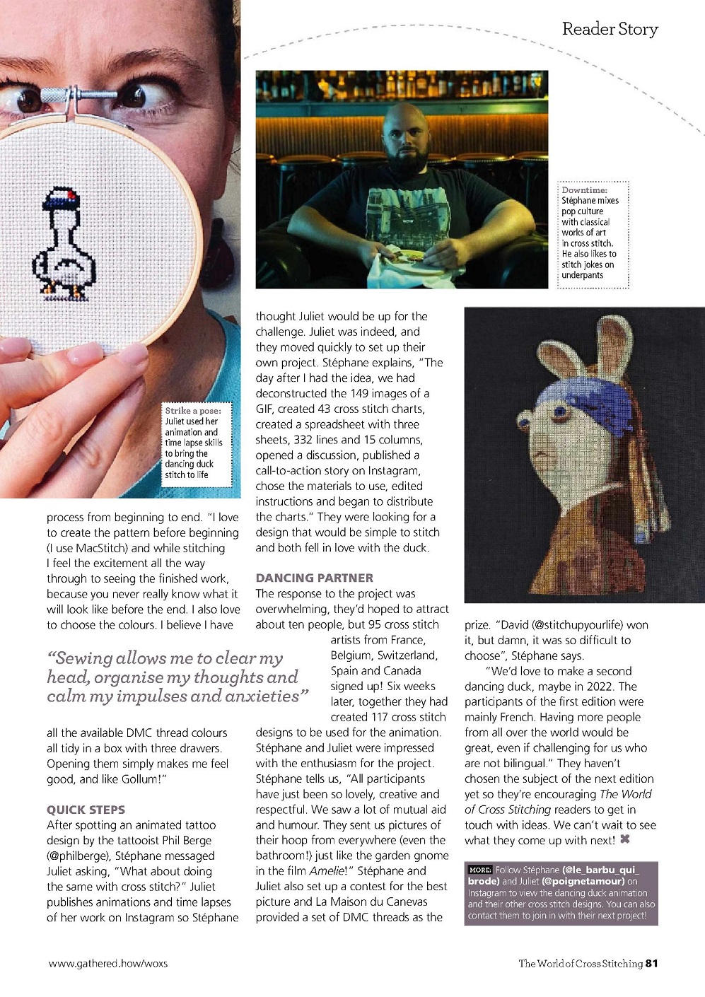 Идей для вышивания в журнале "The World of Cross Stitching №317 2022"