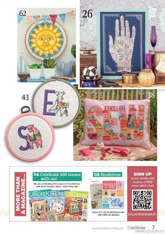Коллекция вышивки в журнале «CrossStitcher №400 2023»