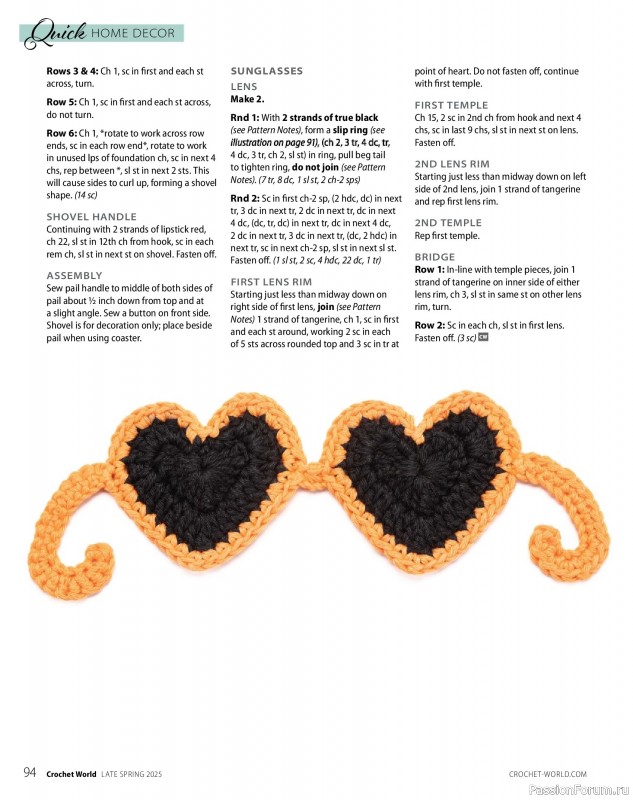 Вязаные проекты крючком в журнале «Crochet World - Late Spring 2025»