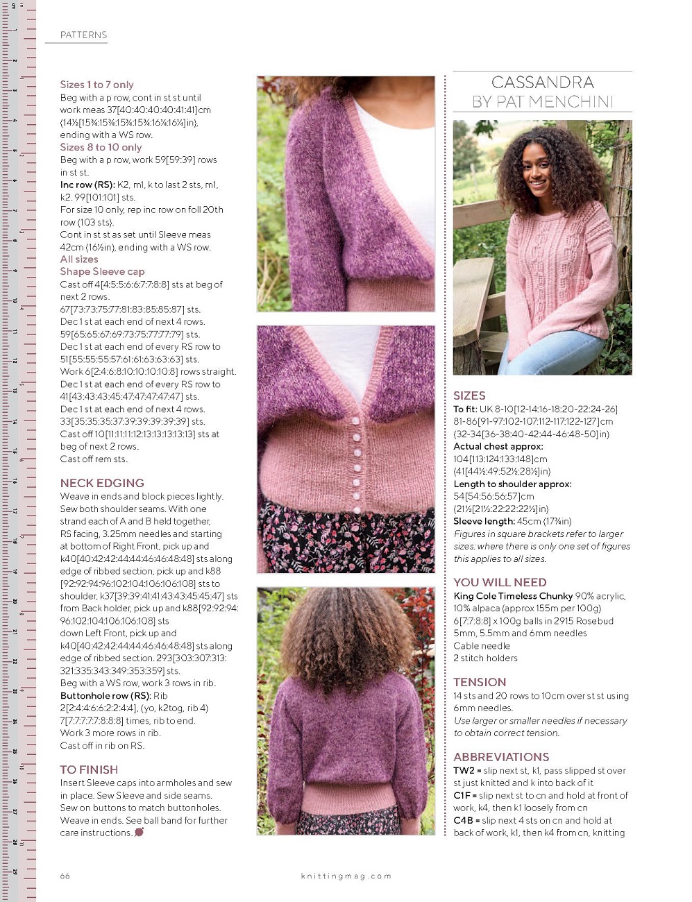 Модные и современные вязаные изделия и узоры в журнале &quot;Knitting&quot; №224 2021