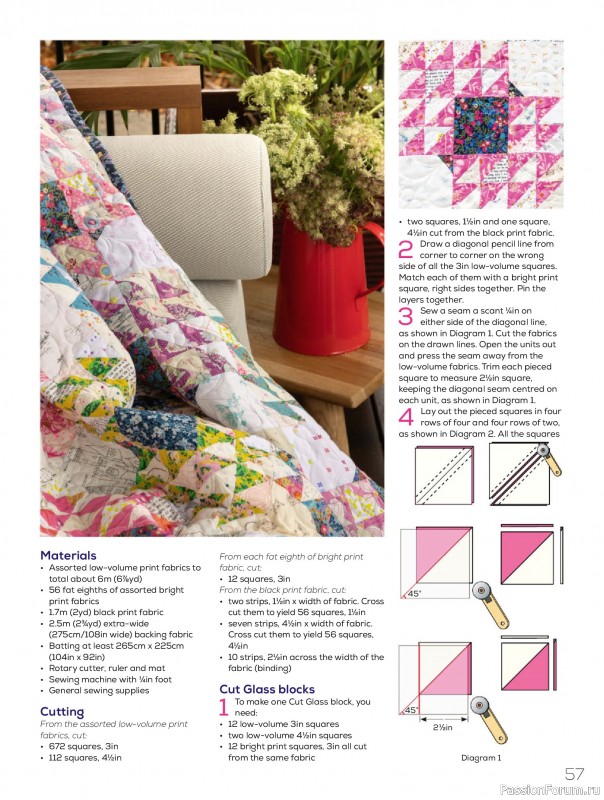 Коллекция проектов для рукодельниц в журнале «Quilters Companion №132 2025»