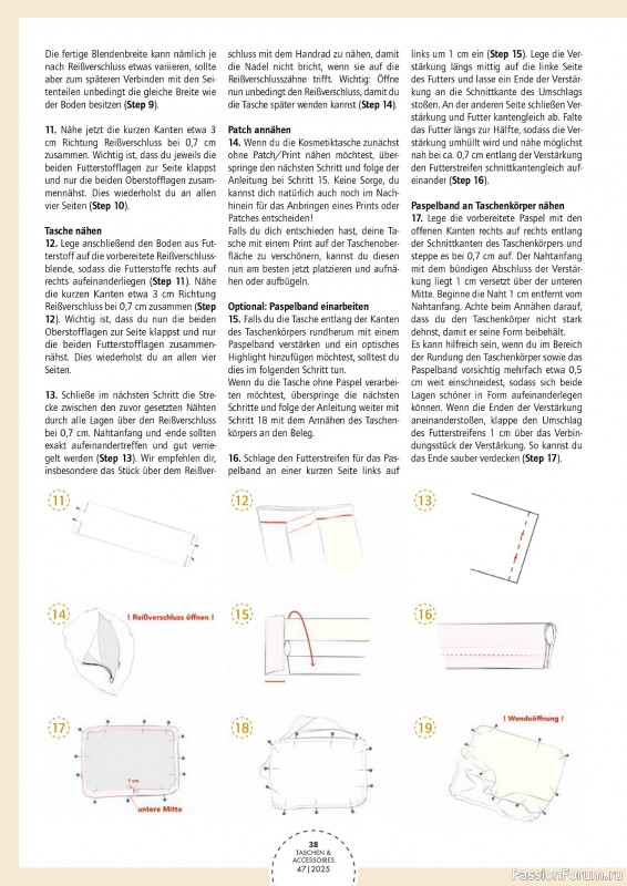 Коллекция проектов для рукодельниц в журнале «Taschen selber machen №47 2025»