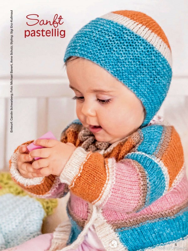 Вязаные модели для детей в журнале «Baby Strick №3 2024»