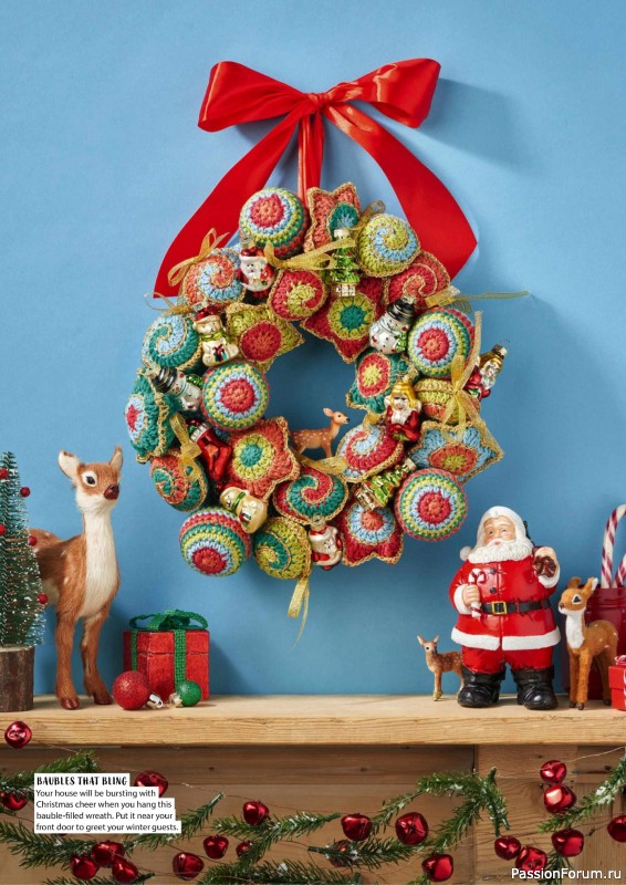 Вязаные проекты крючком в журнале «Your Crochet Christmas 2024»