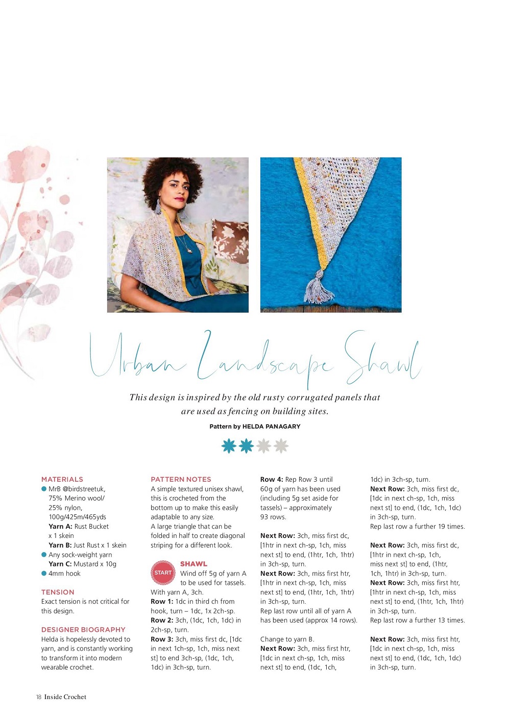 Вязаные модели одежды в журнале "Inside Crochet №144 2022"