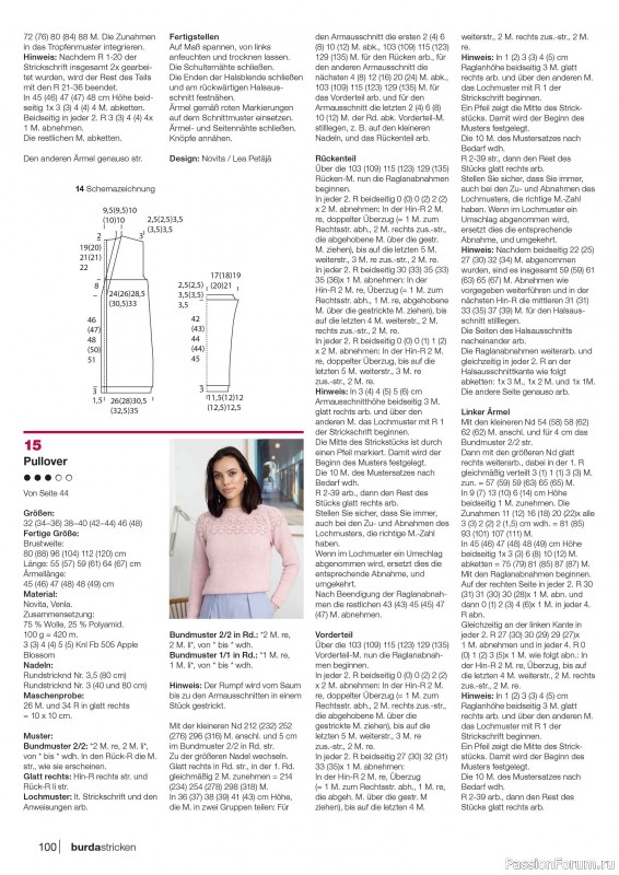 Вязаные модели в журнале «Burda Stricken №3 2020»