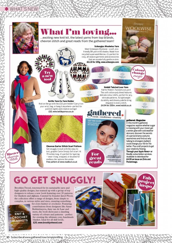 Вязаные проекты крючком в журнале «Simply Knitting №257 2024»