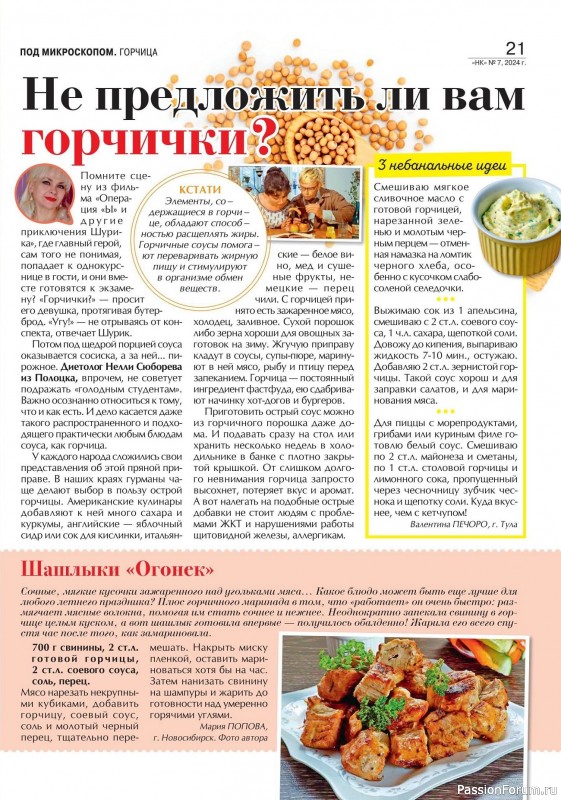 Коллекция кулинарных рецептов в журнале «Наша кухня №7 2024»