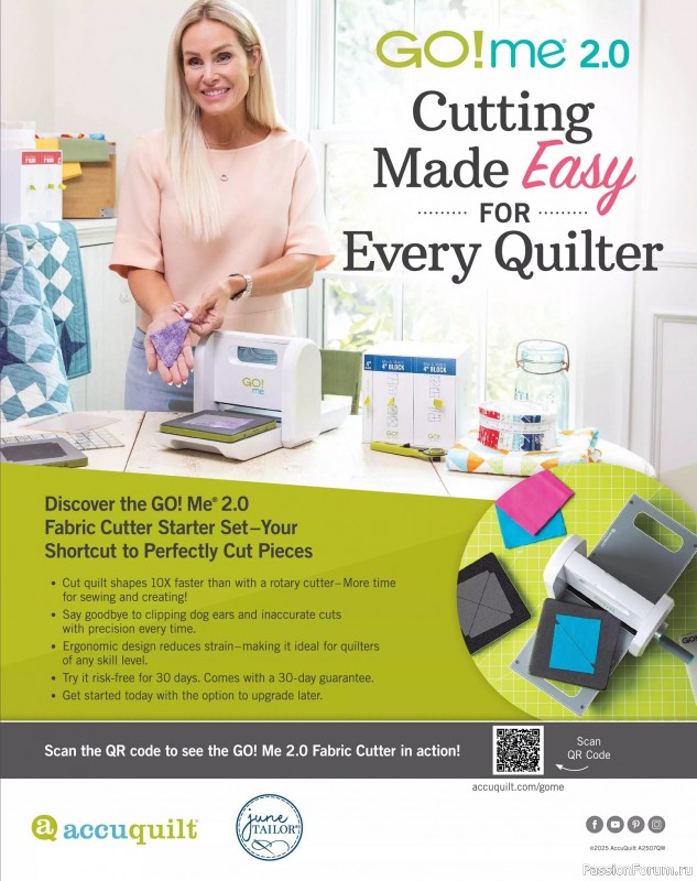 Коллекция проектов для рукодельниц в журнале «Quilter's World - Autumn 2025»