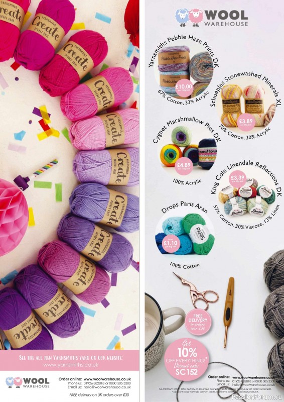 Вязаные проекты крючком в журнале «Simply Crochet №152 2024»