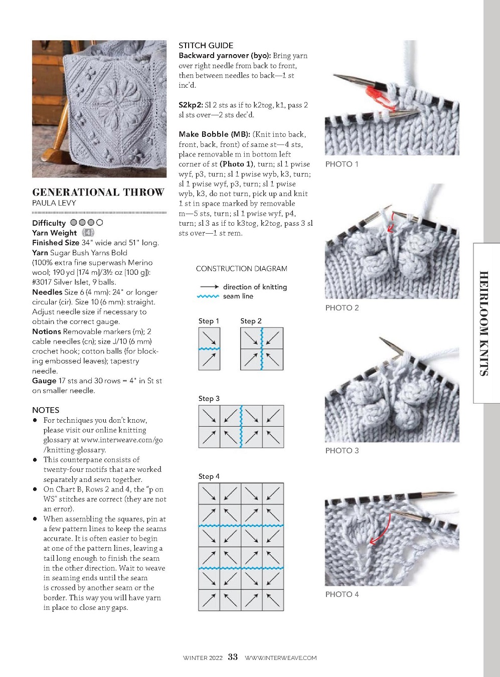 Журнал "Interweave Knits - Winter" 2022