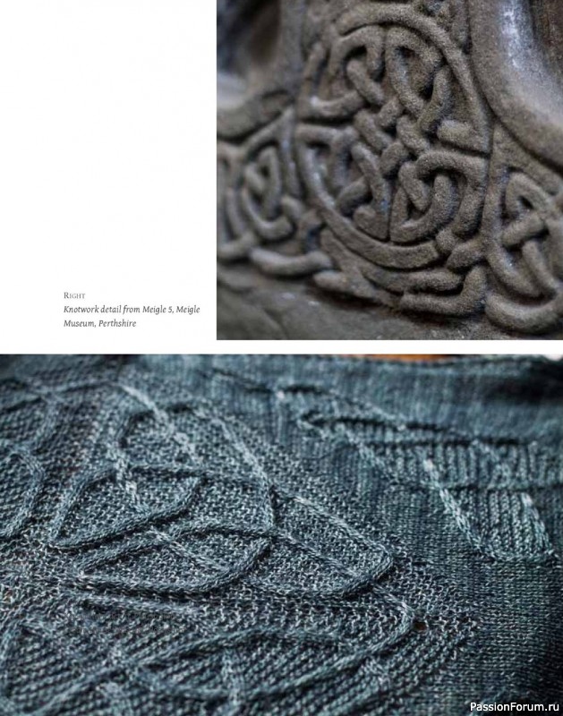 Коллекция узоров для шалей в книге «Celtic Cable Shawls»