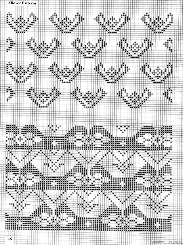 Коллекция узоров в книге «Charts for Colour Knitting»