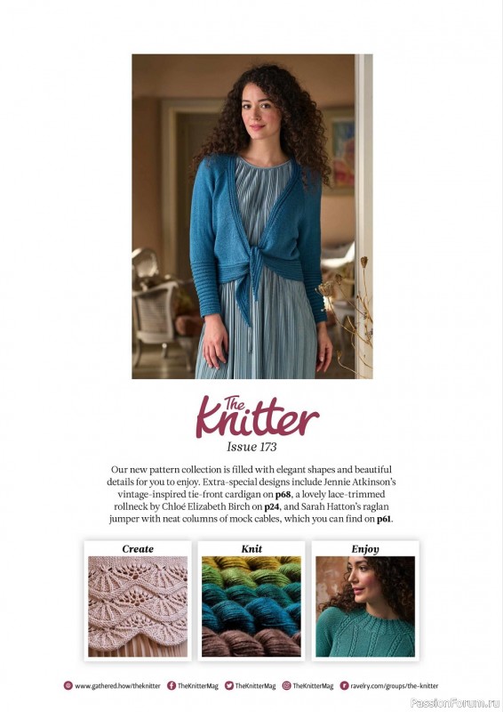 Вязаные модели для всей семьи в журнале "The Knitter №173 2022"